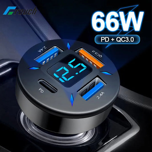 4 Car Charger Fast Charging