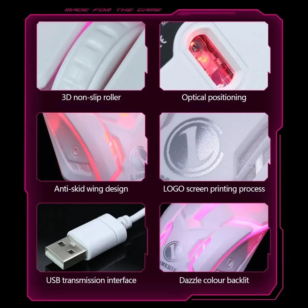 Luminous Backlit Wired Mouse USB