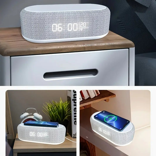 Wireless Charger Time Alarm Clock LED